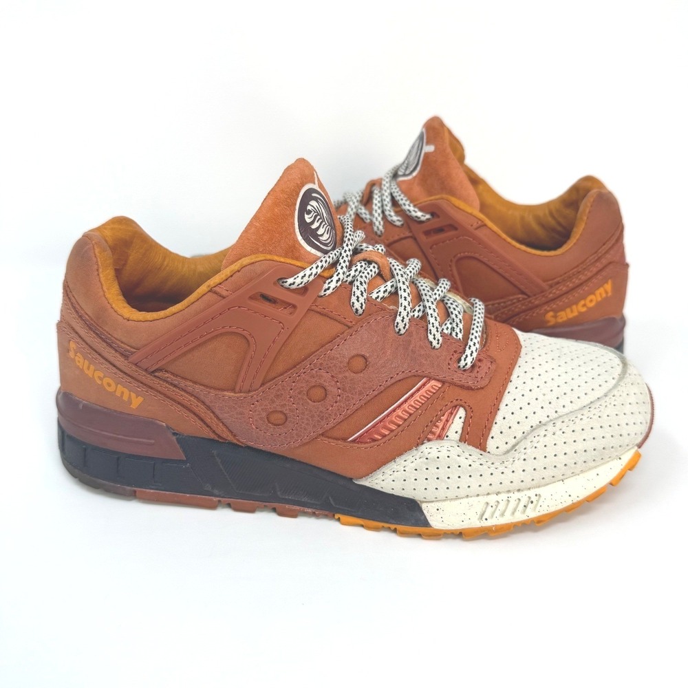 Saucony Grid SD Pumpkin Spice No Chill Pack Orange Cream S70333-1 Mens 6.5
